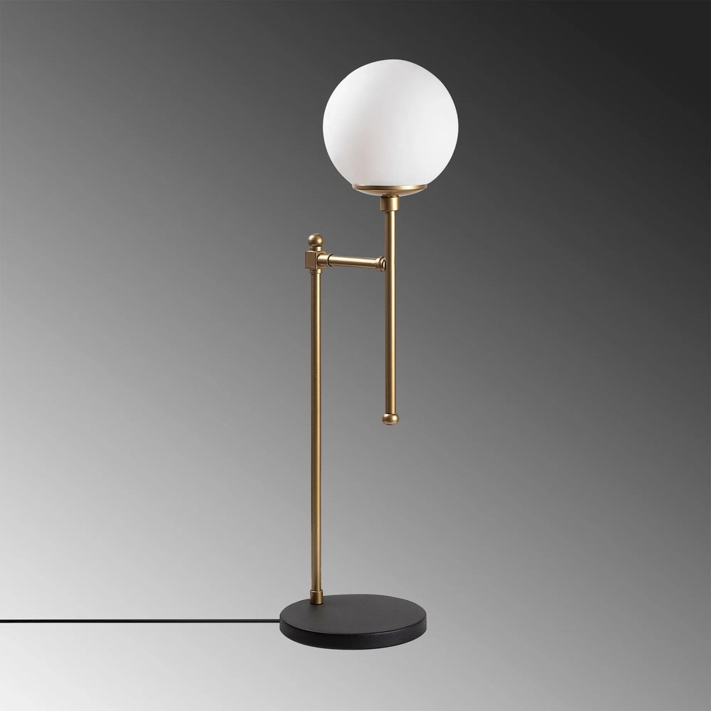 Candeeiro de Mesa Step – Dourado – 18 x 24 x 66 cm