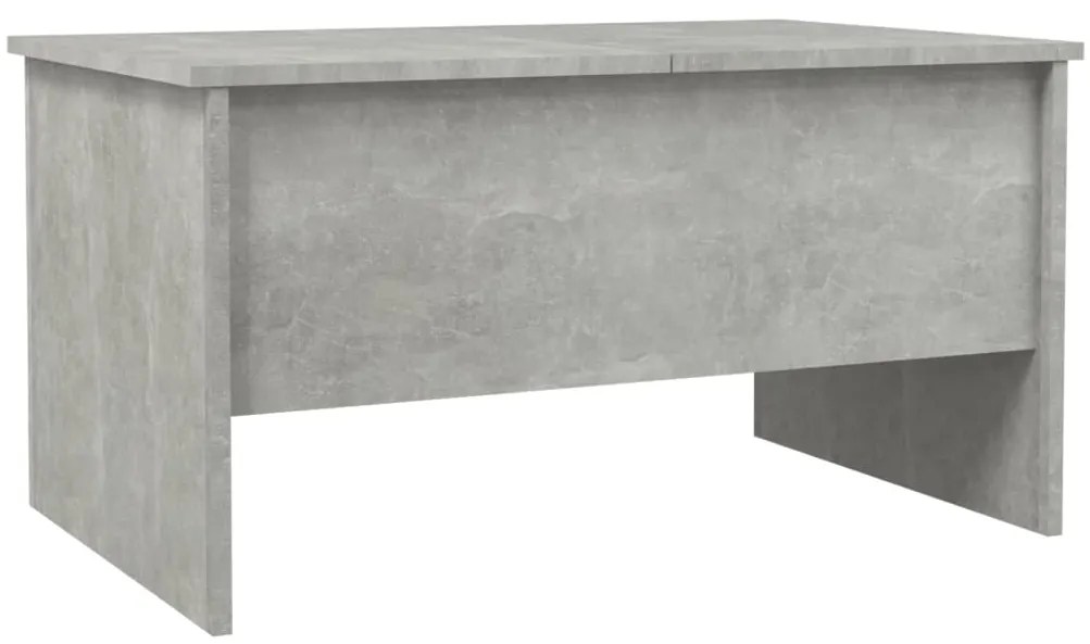 Mesa de centro 80x50x42,5 cm madeira processada cinza cimento