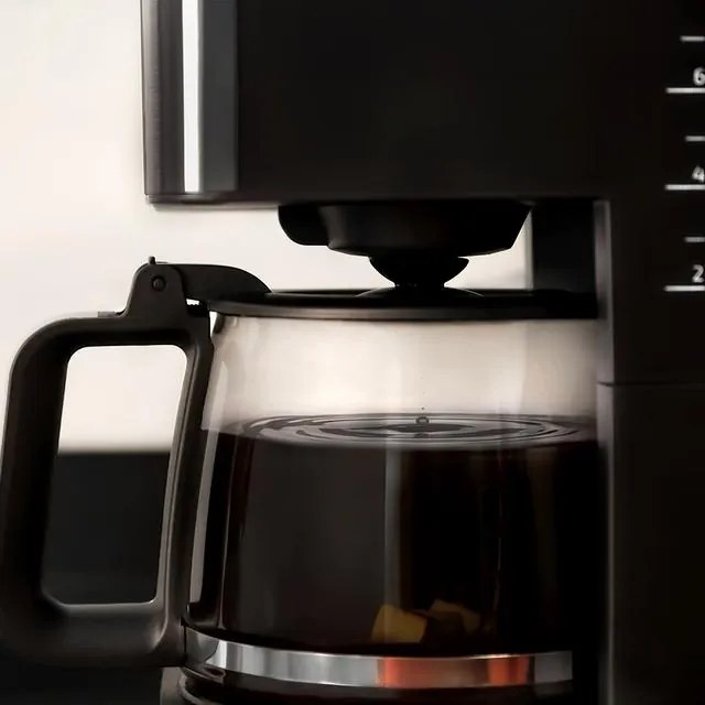 Máquina de café de filtro digital Coffee 56 Time , para 12 chávenas, com acabamentos em aço inoxidável e intensificador de aroma