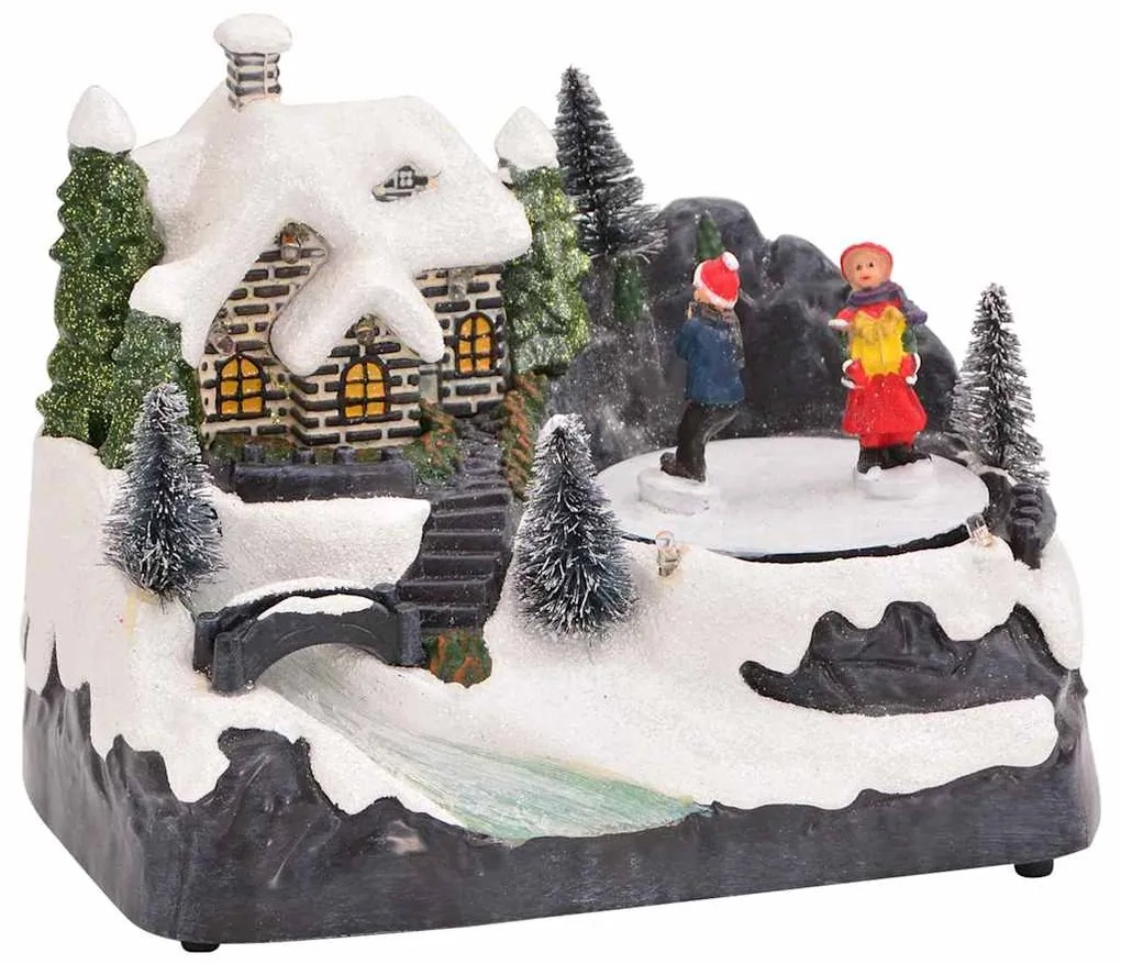 vidaXL Decoração de Natal para Mesa Multicolor 16 x 11,5 x 13 cm