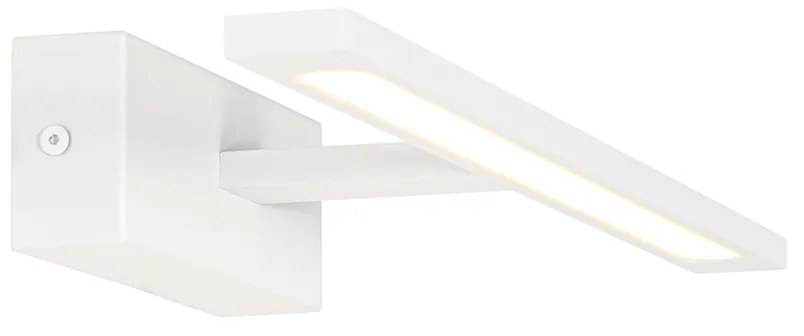 Aplique de parede branco 41,5 cm com LED IP44 - Jerre Design