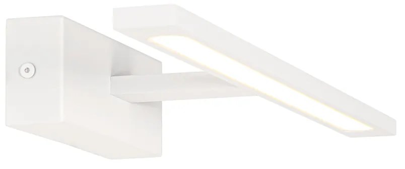 Candeeiro de parede branco 41,5 cm incl. LED IP44 - Jerre Design