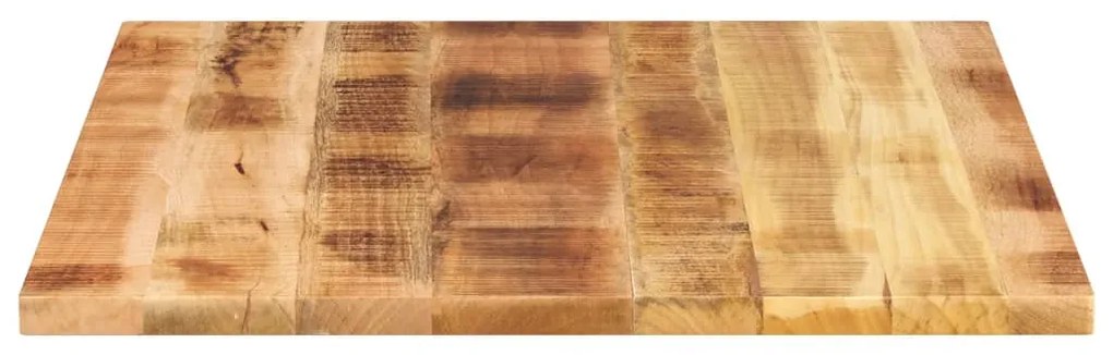 Tampo de mesa retangular 90x80x2,5 cm mangueira áspera maciça