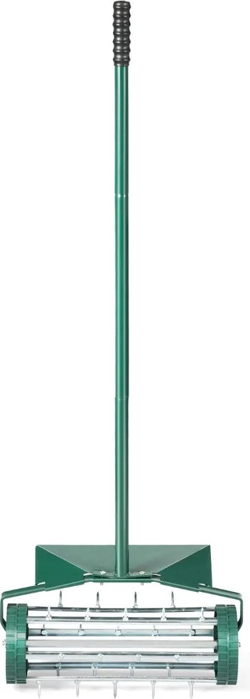 Aireador de Relva "Verde" com Rodas e Púas de 46 cm - Ferramenta para