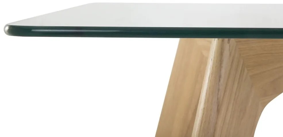 Mesa de jantar com tampo de vidro 180 x 90 cm HUDSON Beliani