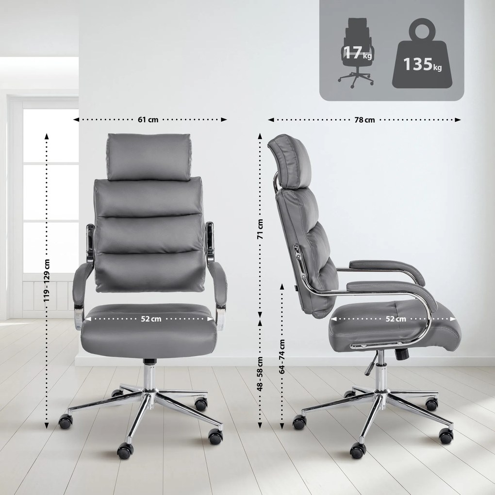 Cadeira de escritório Campo Cinzenta