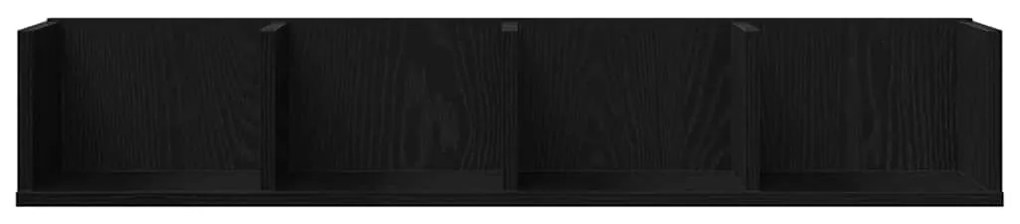 Estante de CD vidaXL Carvalho Preto 100x18x18 cm Madeira de Engenharia