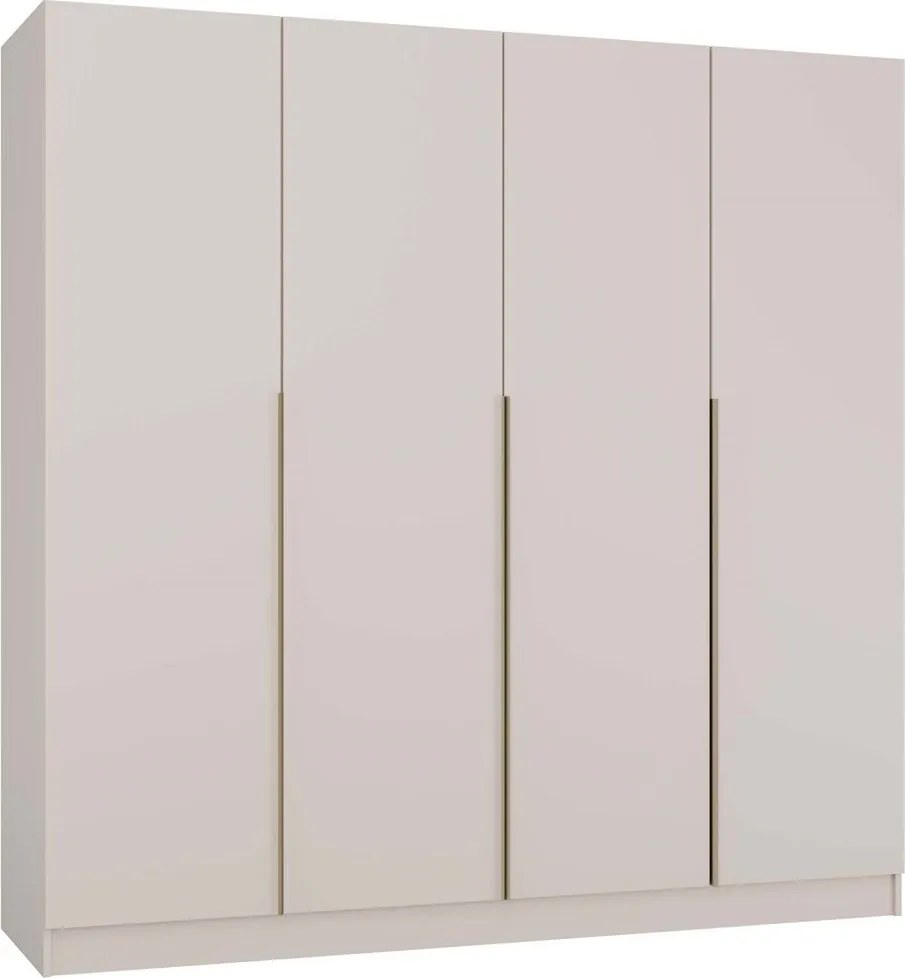 Roupeiro Mandeville 320, Caxemira, 200x200x57cm, 164.4 kg, Portas para roupeiro: Com dobradiças