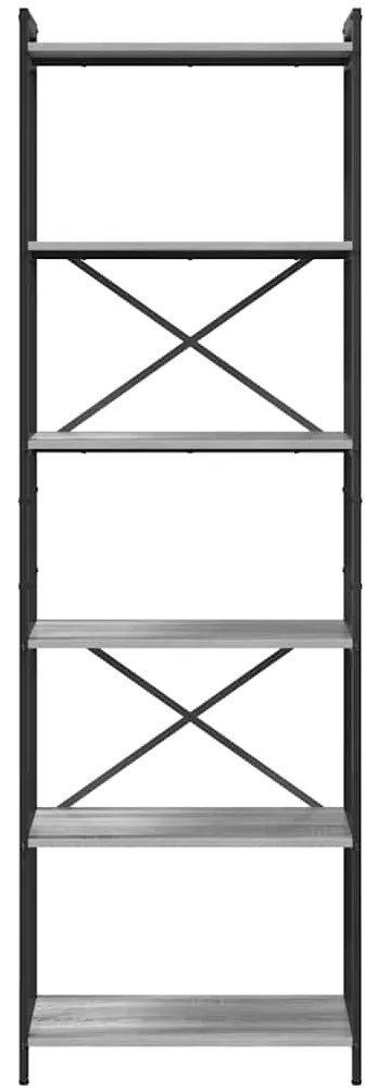 Estante Sonoma cinzento 60 x 30 x 188 cm Madeira e aço