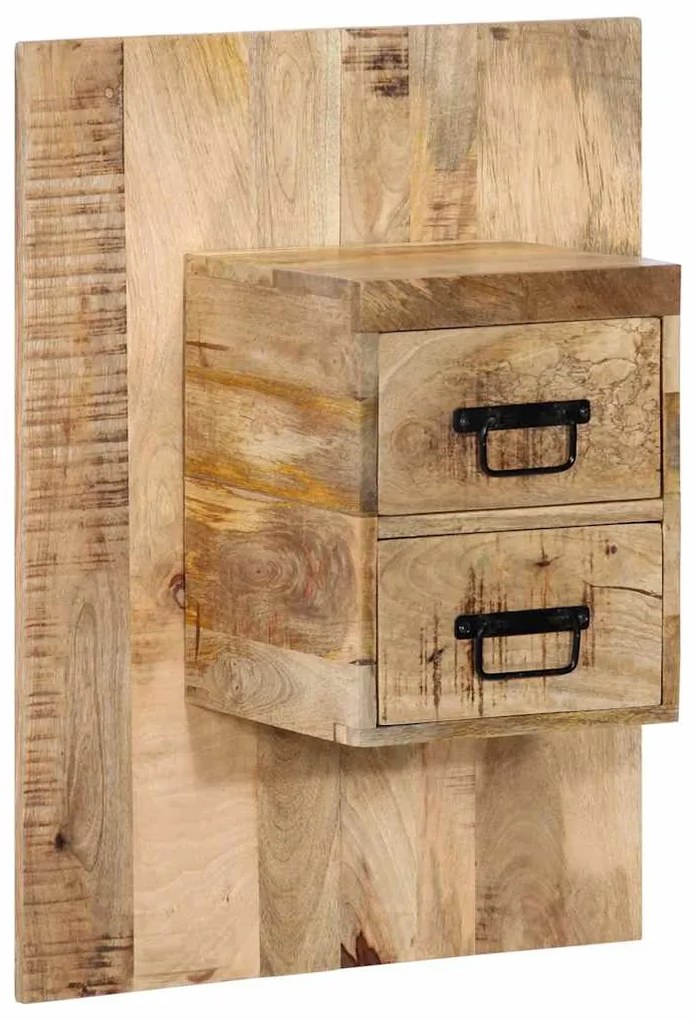 Mesa de cabeceira 60x32x80 cm madeira maciça manga áspera
