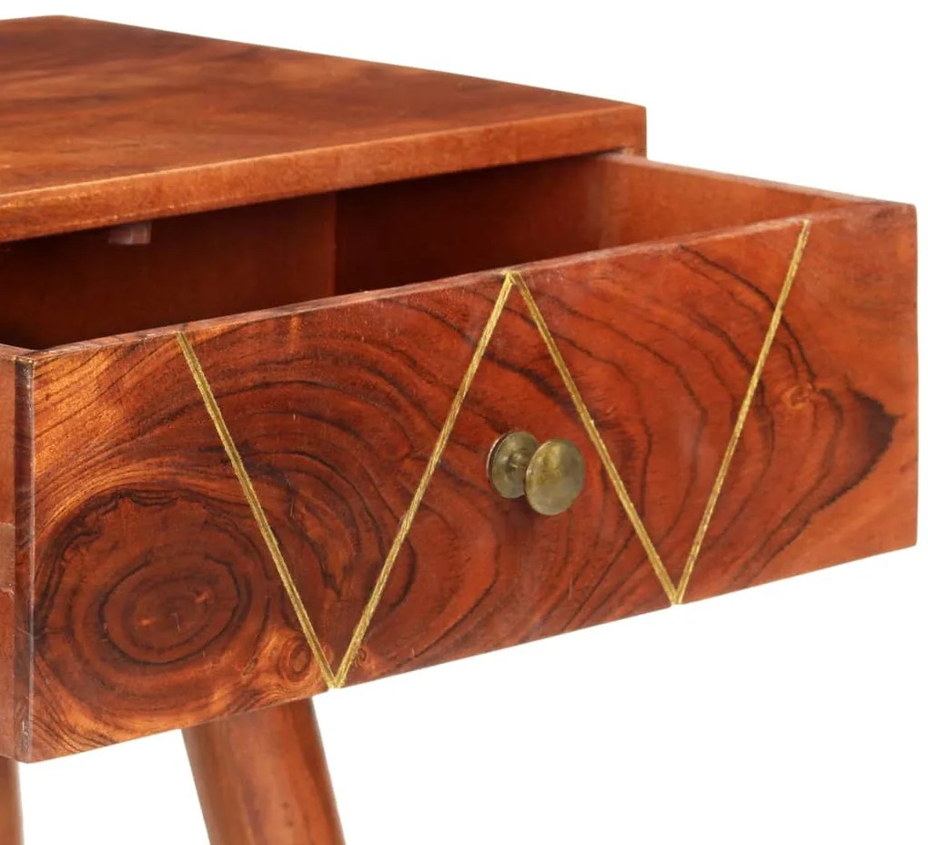 Mesa consola 90x35x76 cm madeira de acácia maciça