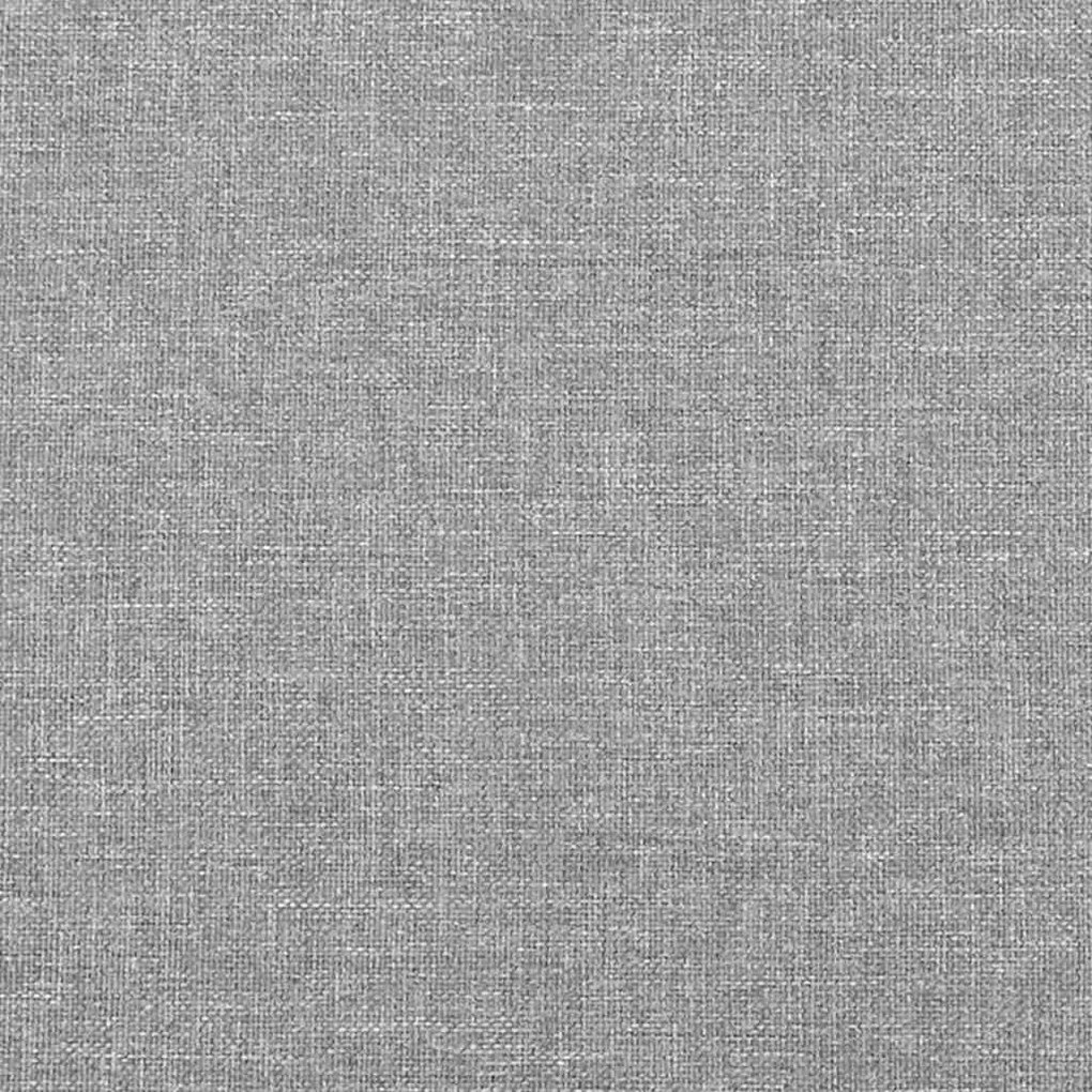 Cama boxspring com colchão 120x190 cm tecido cinzento-claro
