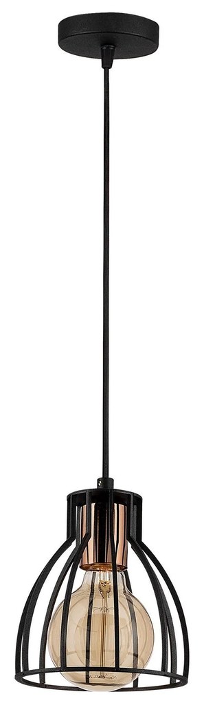 Chandelier Kemah – Preto – Diâmetro 15 cm, Altura 108 cm