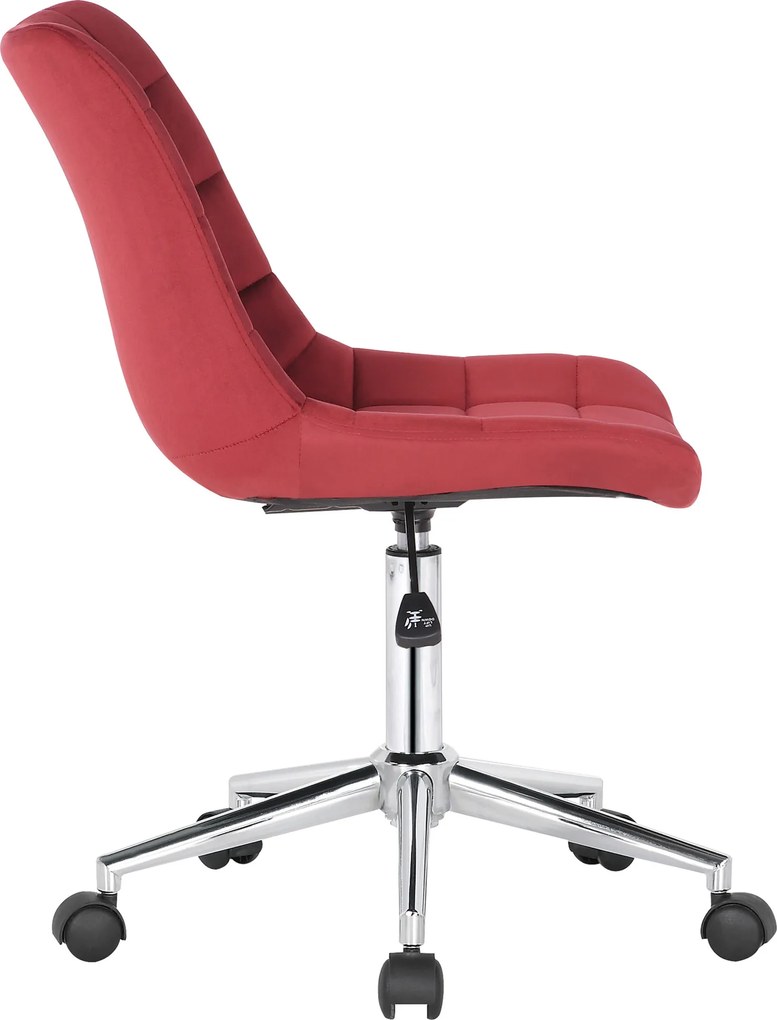 Cadeira de Escritório Medford Velvet Vermelho