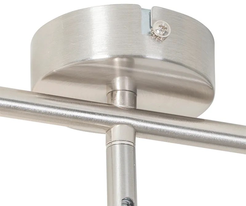 Candeeiro de teto moderno em aço 3-luzes ajustável - Jeana