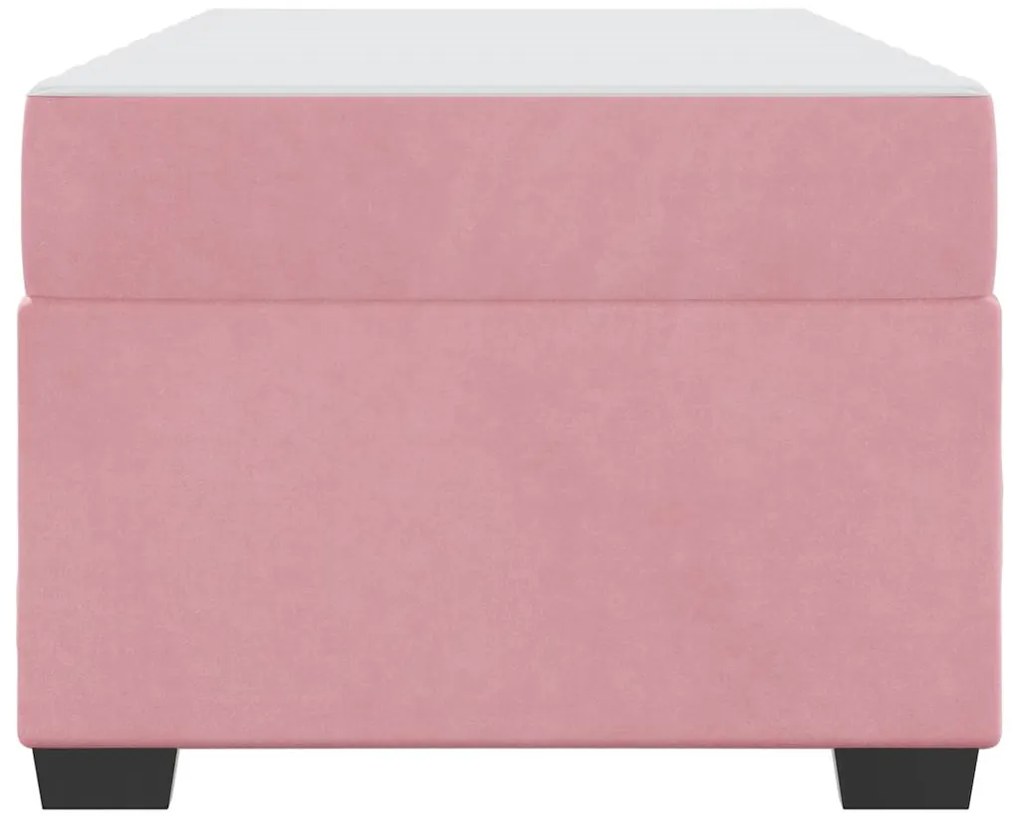 Estrutura da Cama Outros Rosa 90 x 200 cm Veludo