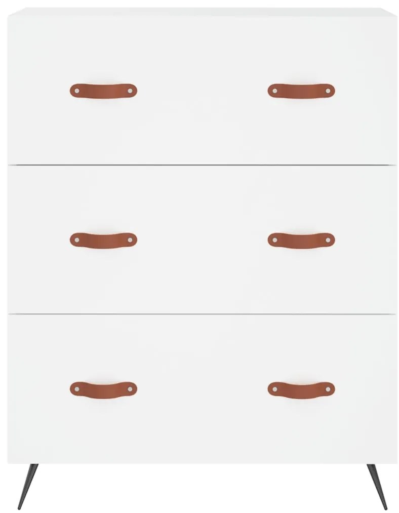 Armário alto 69,5x34x180 cm derivados de madeira branco