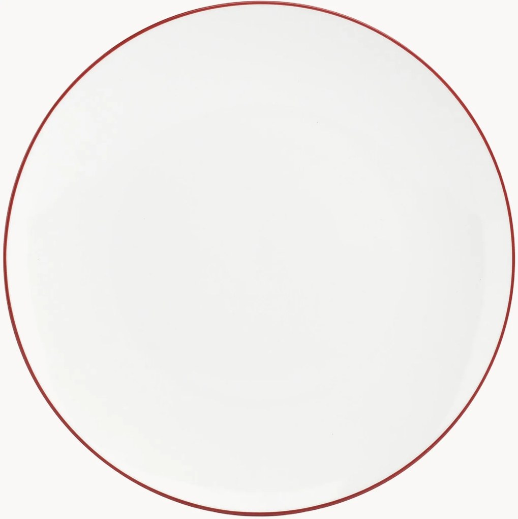 Pratos rasos em porcelana Basic White, conjunto de 6
