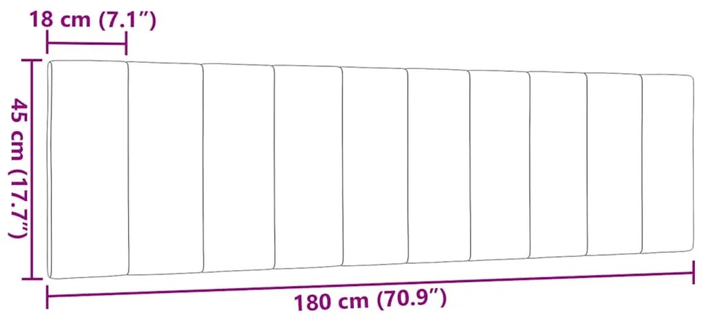 Almofadão de cabeceira 180 cm tecido creme