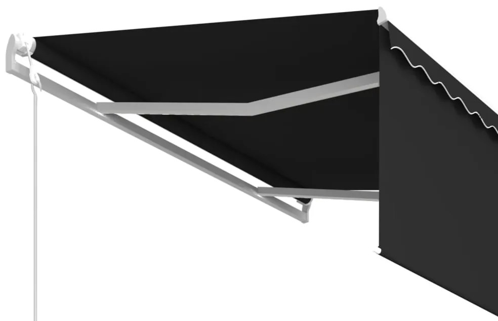 Toldo retrátil automático com estore 3x2,5 m antracite