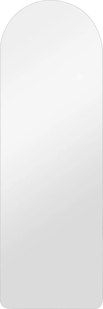 HOMCOM Espelho de Parede Arqueado com Luz LED, 120x40 cm, Sem Moldura, 3 Temperaturas de Cor, Brilho Ajustável, Transparente | Aosom Portugal