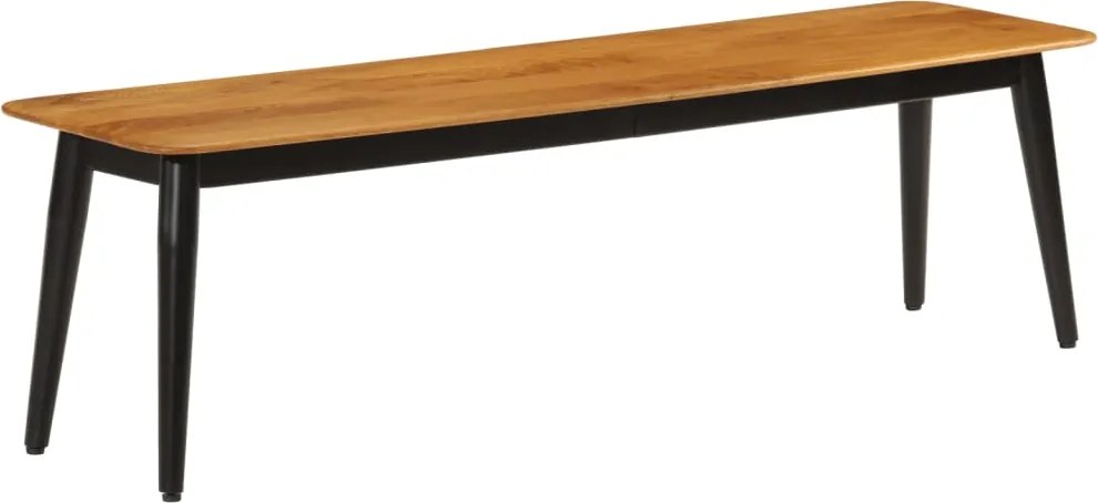 vidaXL Banco 160x40x45 cm madeira de mangueira maciça e ferro