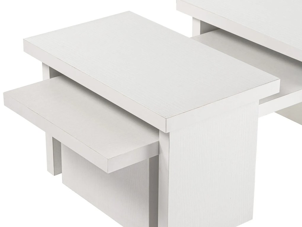 Mesa de Centro "Sanctuary" – Branco, 110x45x41,5 cm, Design Acolhedor