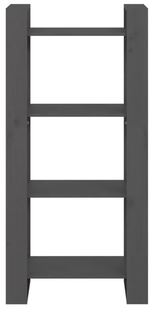 Estante/divisória 60x35x125 cm madeira maciça cinza