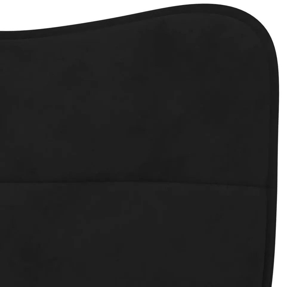 Cadeiras de jantar 2 pcs veludo preto