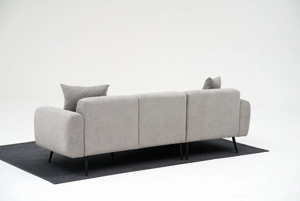 Sofá de Canto Side – Cinzento Claro – 252 cm