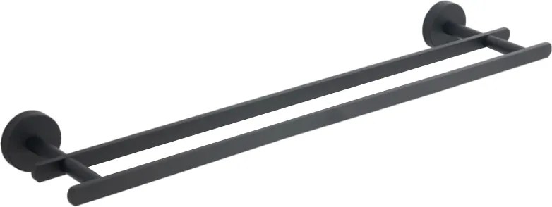 Mexen Loft cabide duplo para toalhas, preto - 7012625-70