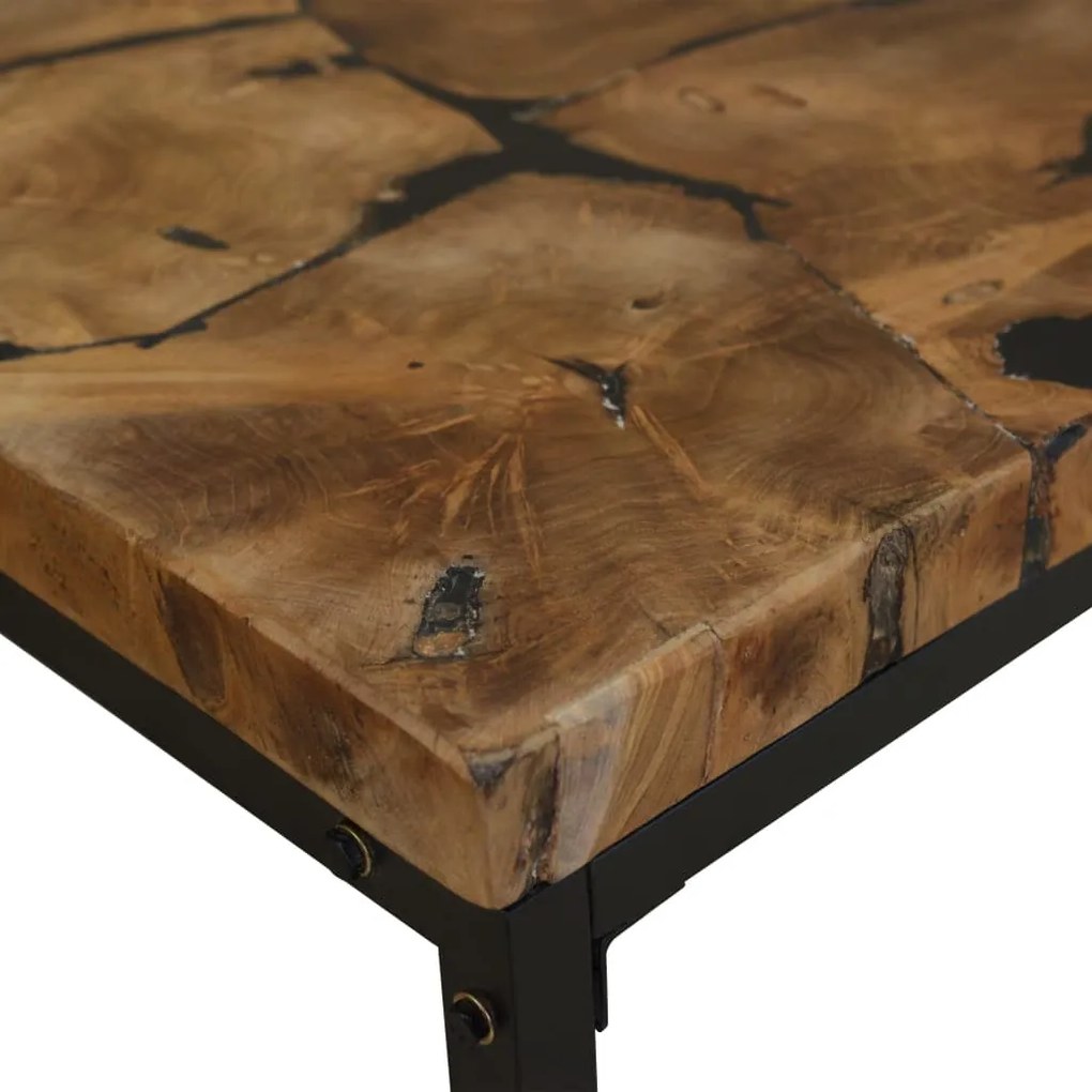 Mesa de centro em resina de teca 110x60x40 cm