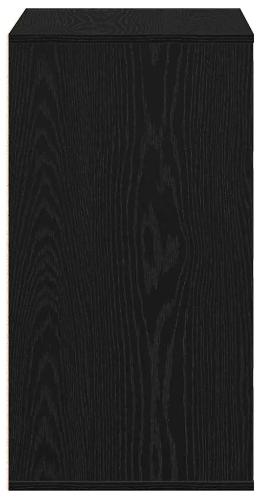Cômoda vidaXL Preto Carvalho 60x41x76 cm Madeira Derivada