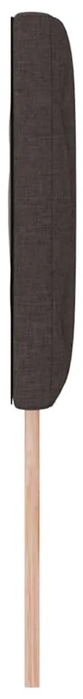 Cabeceira com Design de Blocos de Diamante Marrom Escuro, 160 cm de Te