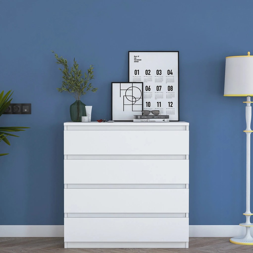 Cômoda BE102 – Branco – 80x97,8x47 cm