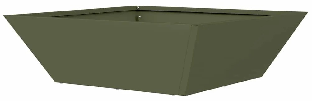 Conjunto de 5 Cachepots de Jardim Verde-Azeitona da , medindo 50x50x15