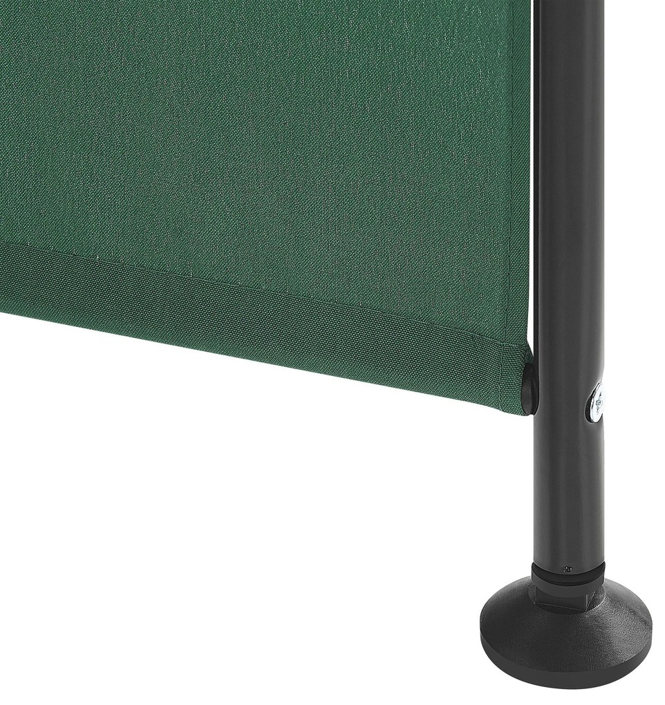 Biombo com 3 painéis 160 x 170 cm verde NARNI Beliani