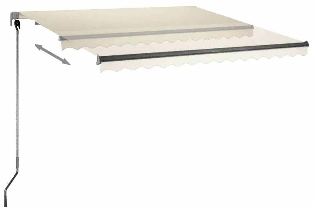 Toldo automático independente 300x250 cm cor creme