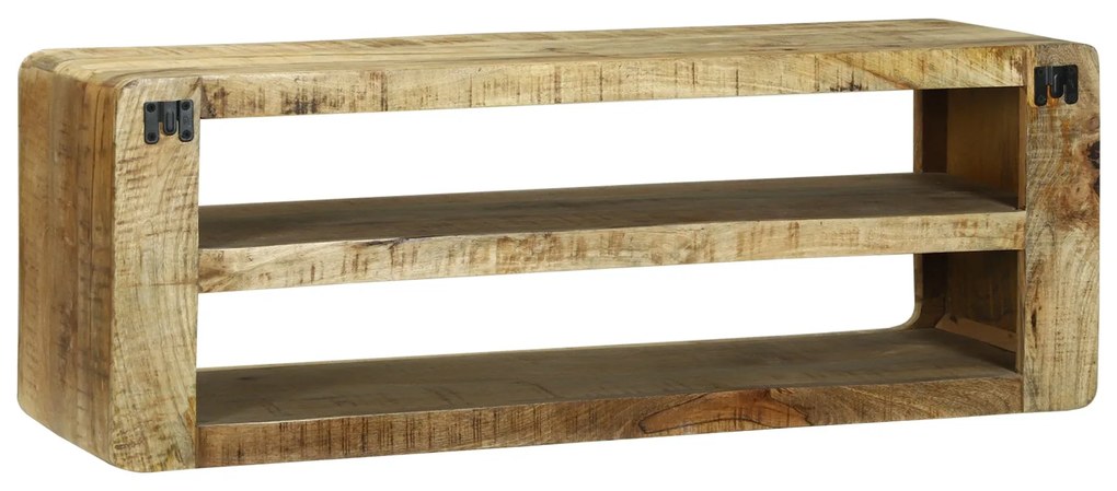 Armário de TV 100x32x36 cm Madeira Maciça de Mangueira