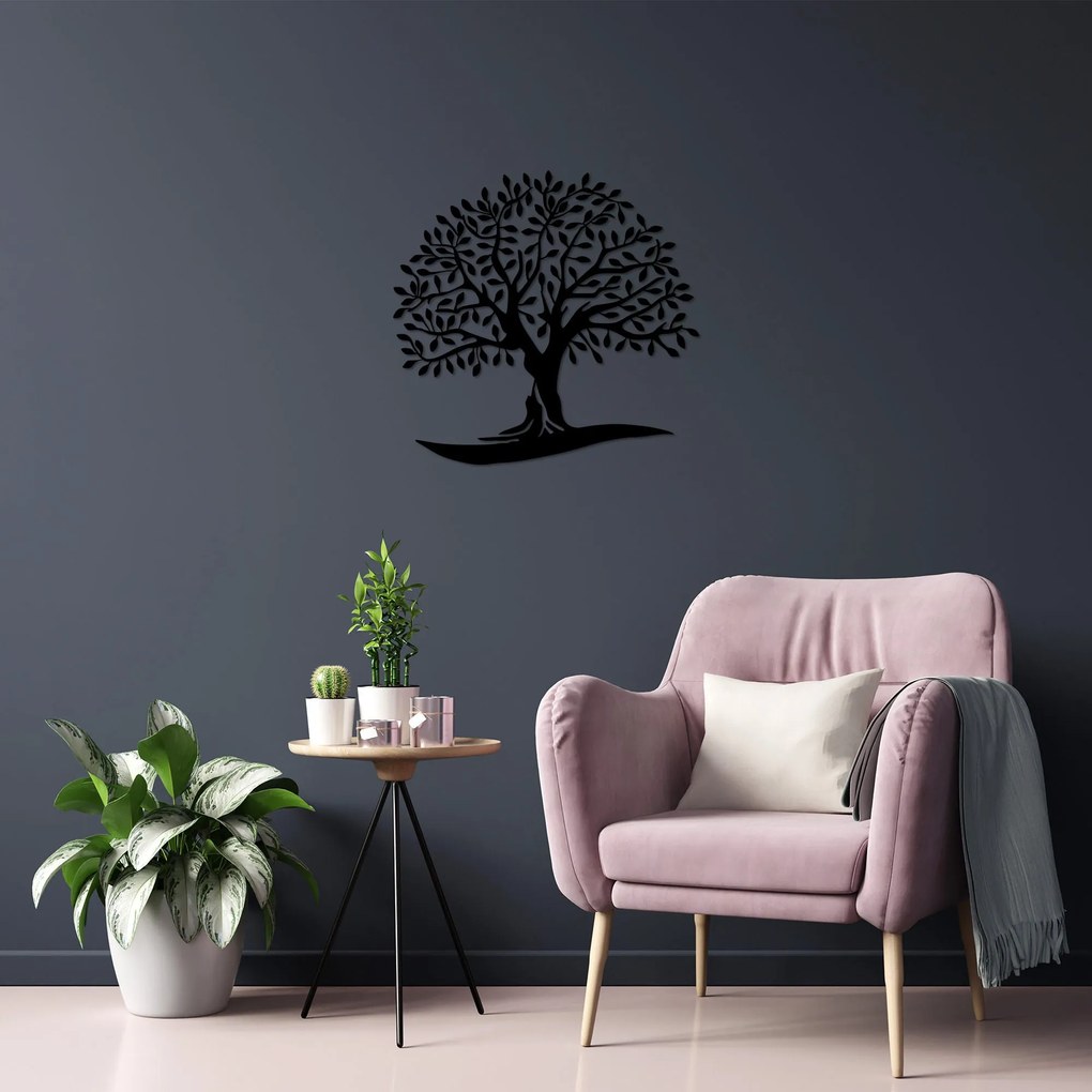 Acessório Decorativo de Parede Monumental Tree 21 – Preto – 64 x 66 cm