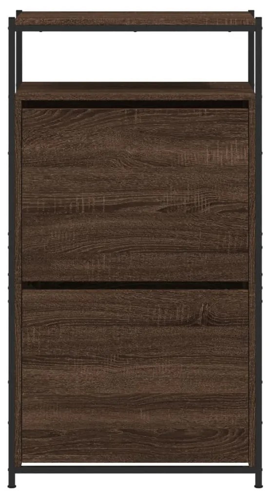 Sapateira 60x34x112 cm derivados de madeira carvalho castanho