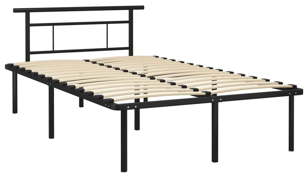 Estrutura de cama 120x200 cm metal preto