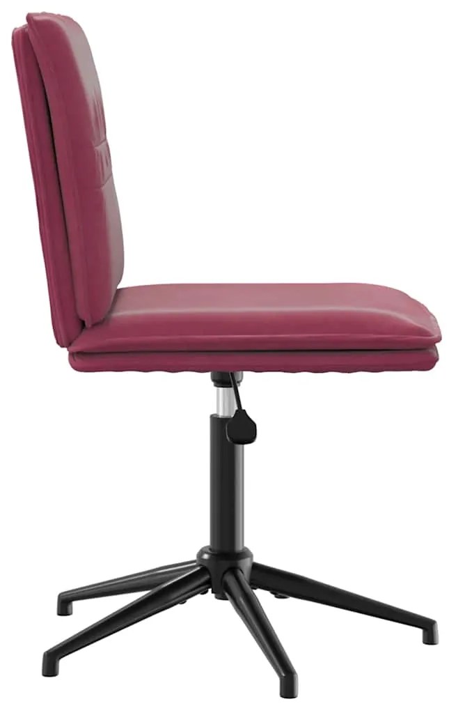 Cadeiras de jantar 2 pcs veludo vermelho tinto