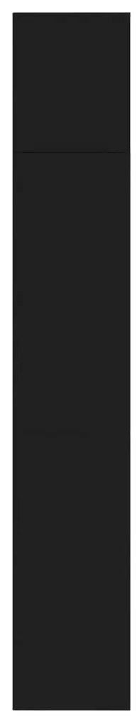 3 pcs conjunto armário de TV/estante 180x30x180 cm preto