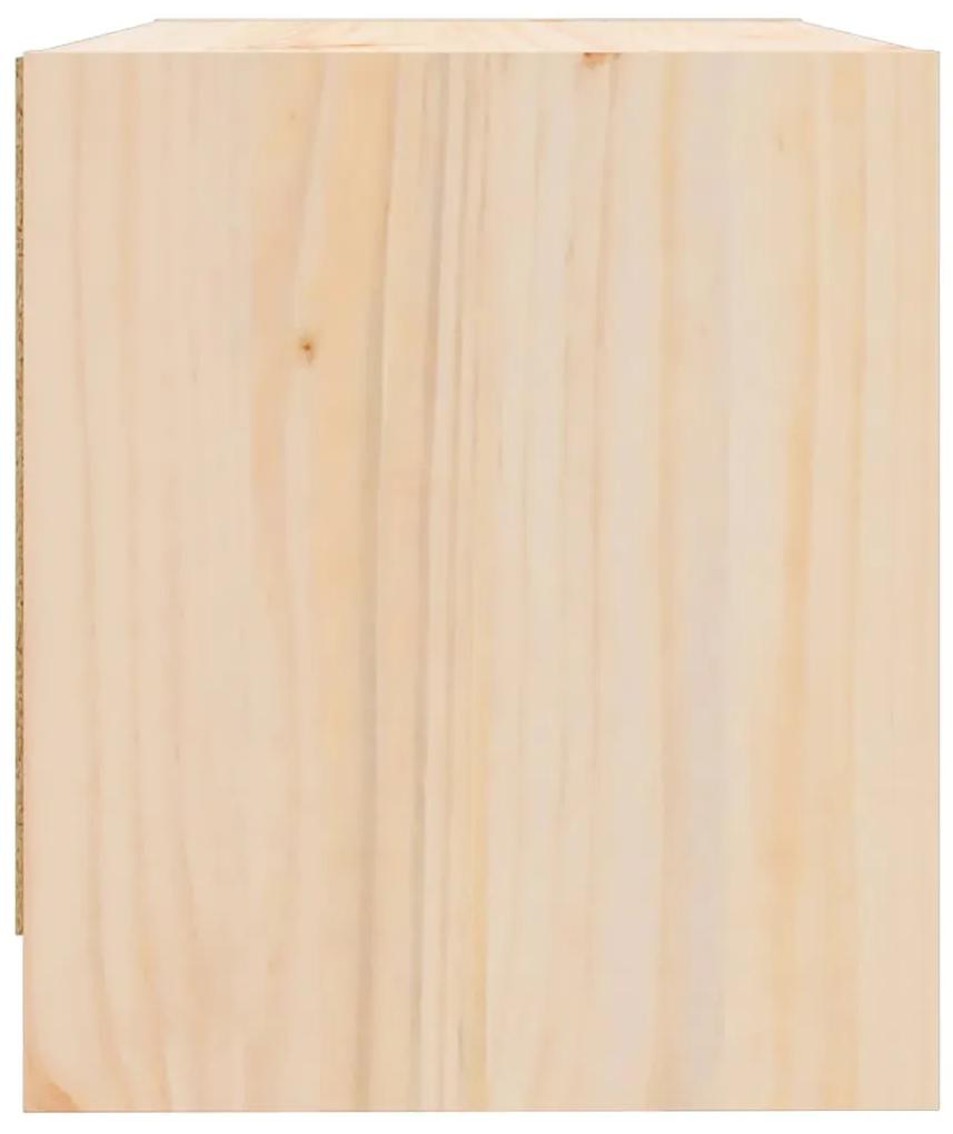 Mesas de cabeceira 2 pcs 40x31x35,5 cm madeira de pinho maciça