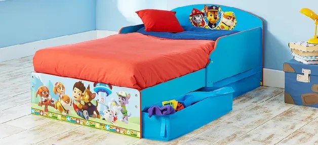 Cama Patrulha Pata + Colchão e almofada 140 x 70 cm