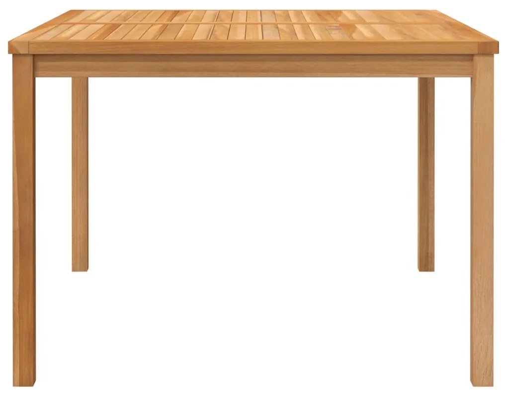 5 pcs conjunto de jantar p/ jardim madeira de teca maciça