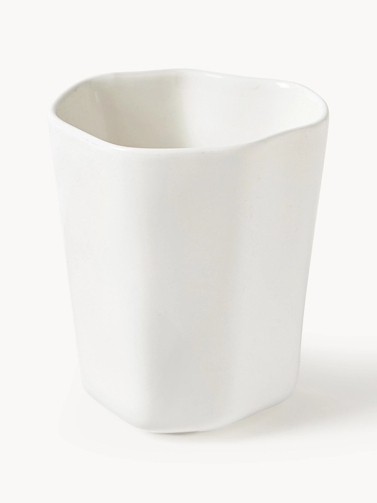 Chávenas de café em porcelana com forma orgânica Joana, conjunto de 4
