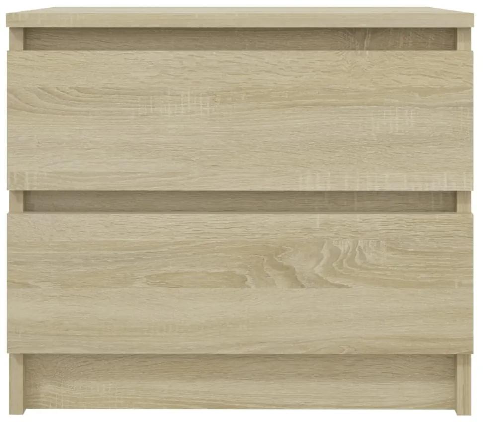 Mesa de cabeceira 50x39x43,5 cm contraplacado carvalho sonoma