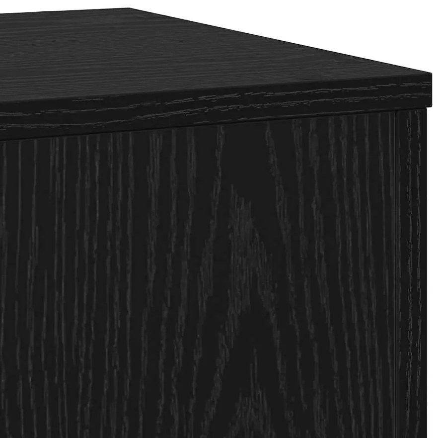 Suportes de Plantas - 2 pcs Carvalho Preto 33 x 33 x 100 cm, Madeira E